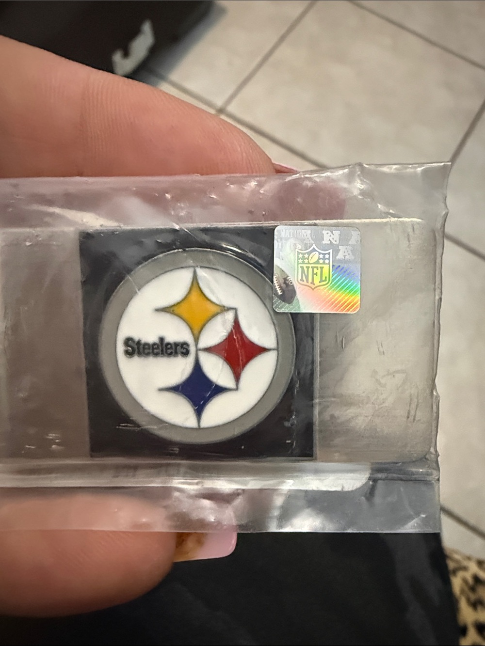 NFL Pittsburgh Steelers Logo Money Clip - Black, White, Yellow, Red, Blue